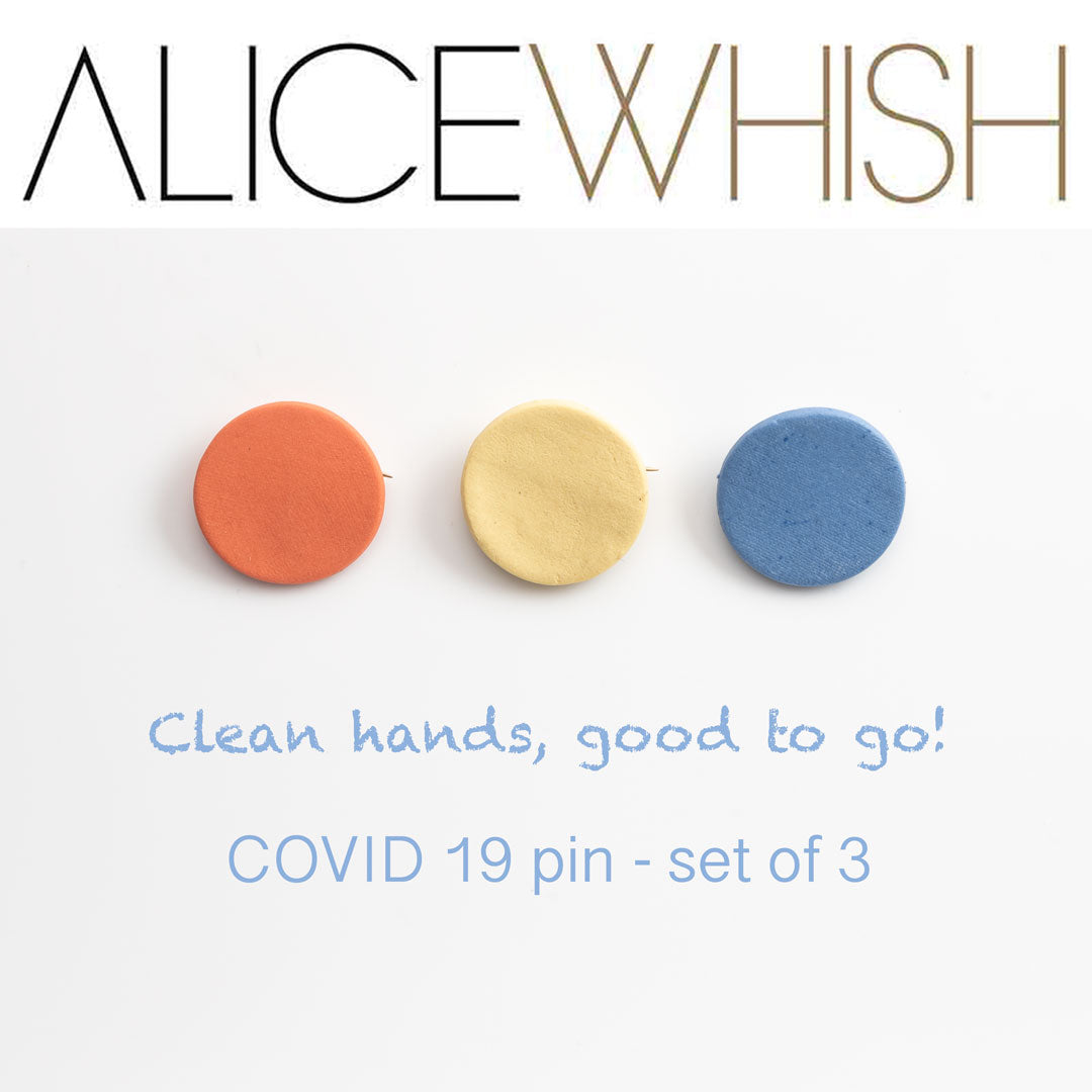 COVID 19 Pins made from porcelain