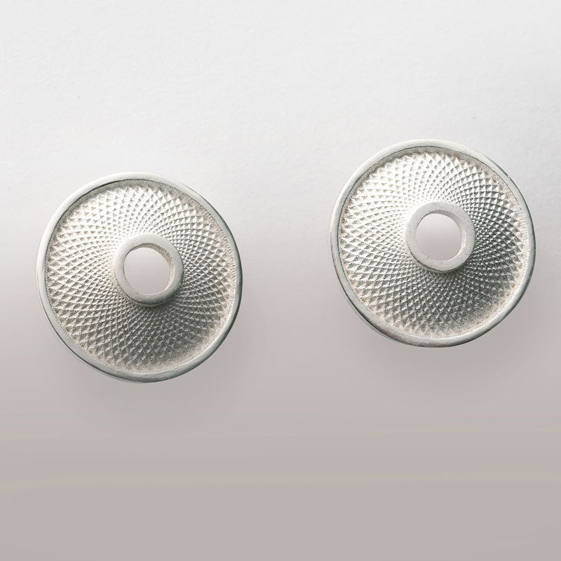 Mathematical disc in 925 silver - Earrings