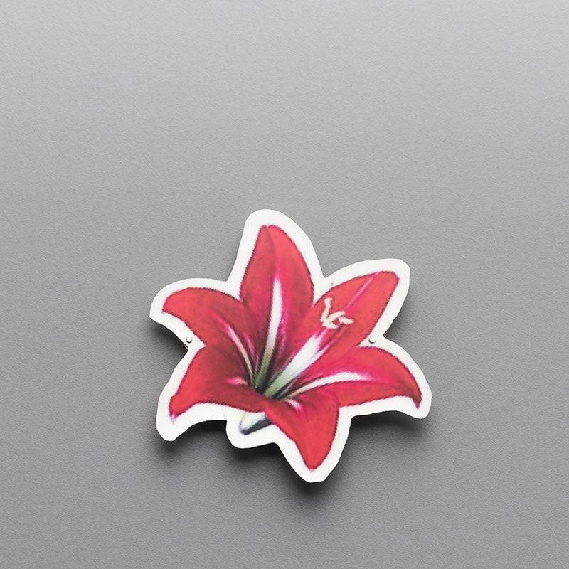 Red Lily - Brooch