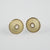 Yellow gold 18ct with fine texture surface - Earrings
